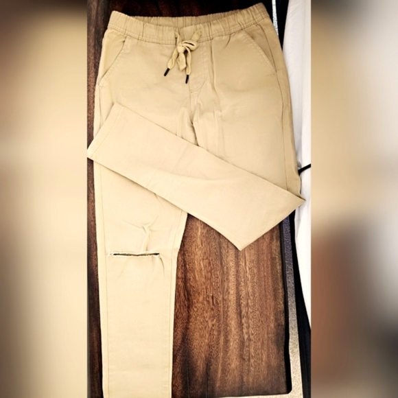 Women pants, size M, cream color, like new - Picture 1 of 3